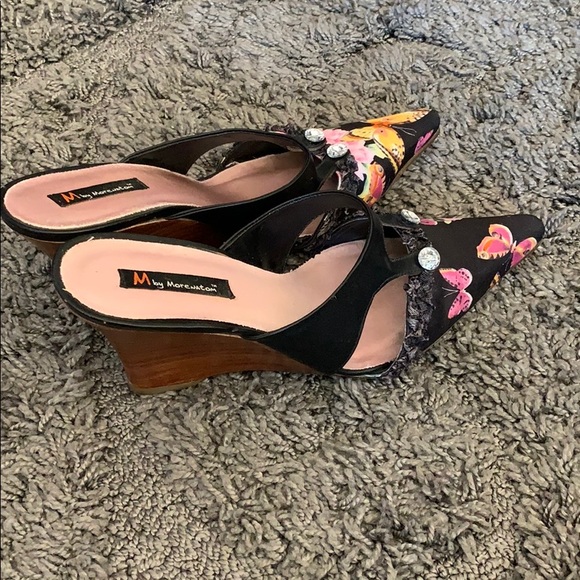 M by Morenatom wedge mules - Picture 2 of 5